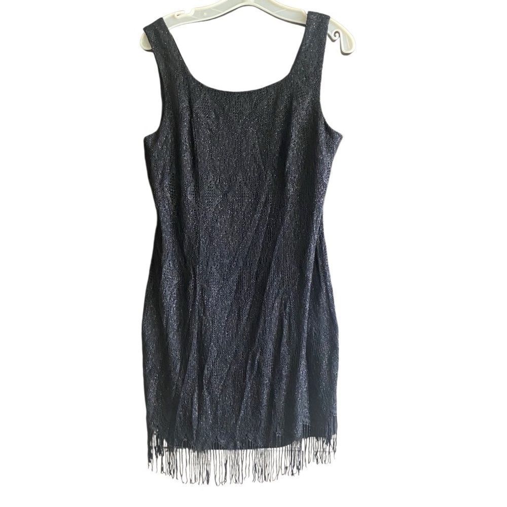 Molly Malloy VINTAGE Black Cocktail Dress. Size 14.